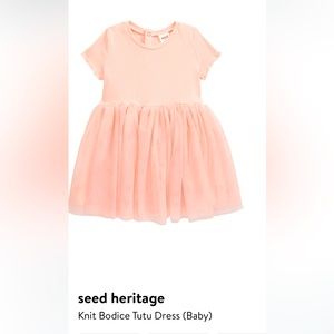 Toddler dress. Seed heritage knit bodice.